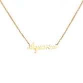 Collier en or verseau